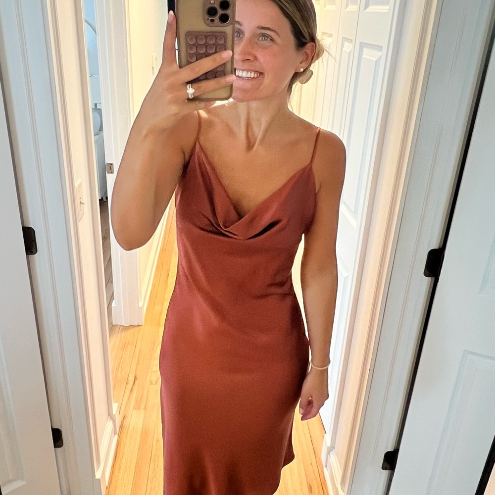 Petal & Pup Copper Midi Dress